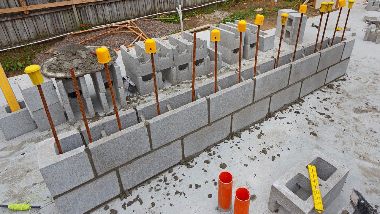 Block Wall Construction