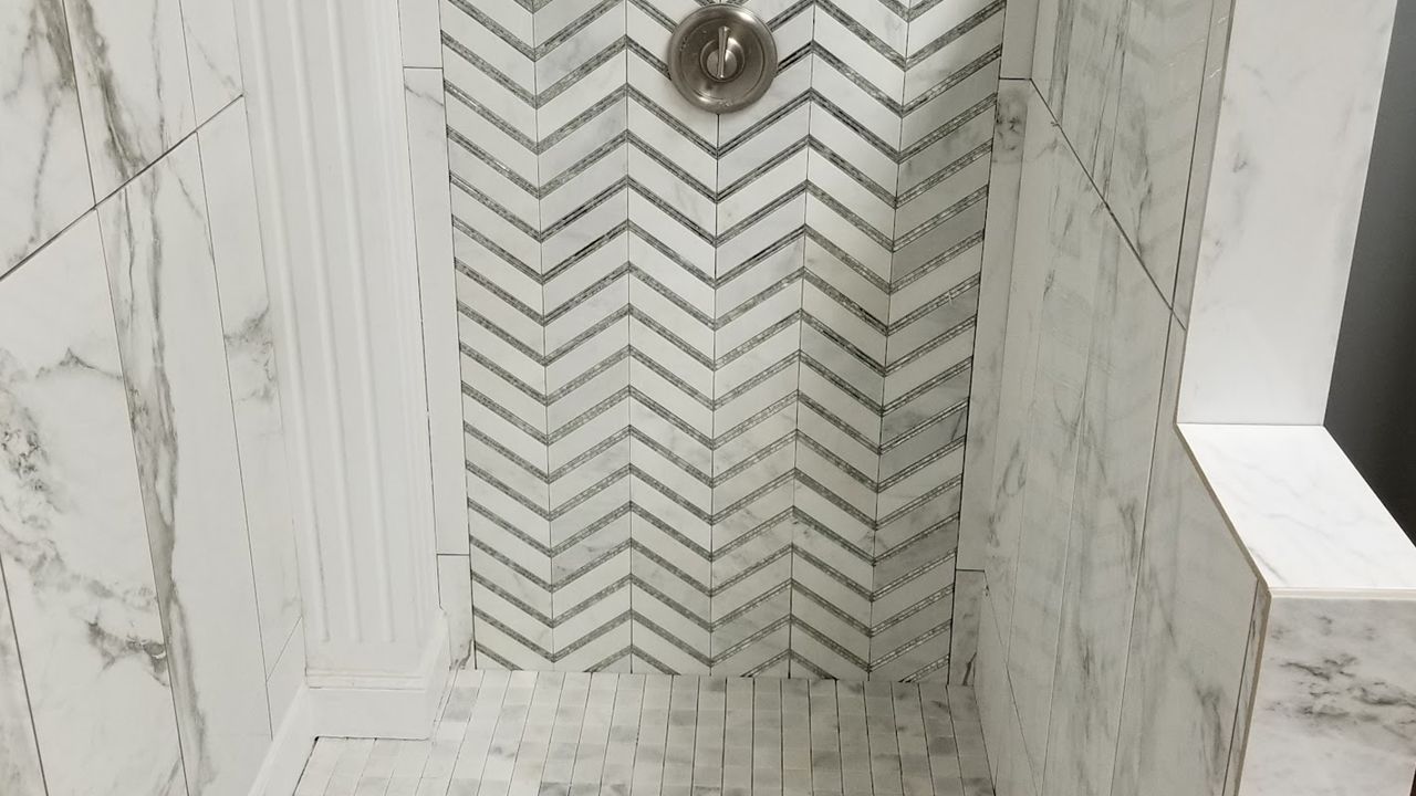Custom Tiles Shower & Backsplash