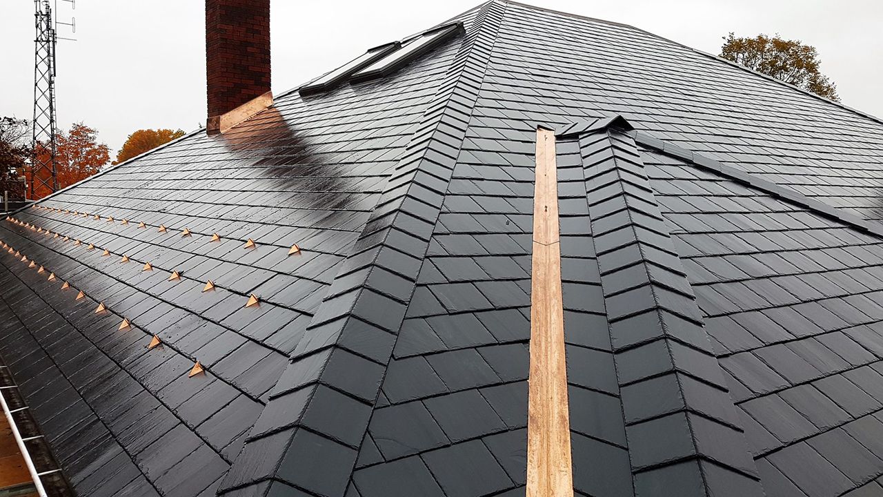 Slate Tile Roof Installation